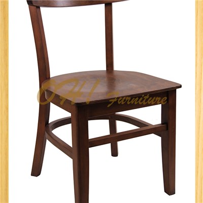 Solid Wooden Upholstery Dining Restaurant Coffee Chair