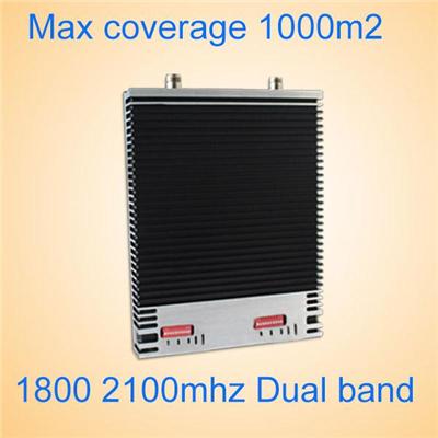 27dBm 1800 2100 Dual Band 3G 4G Signal Booster MGC AGC ALC