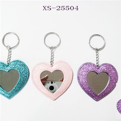 PVC keychain, various colors With mirror