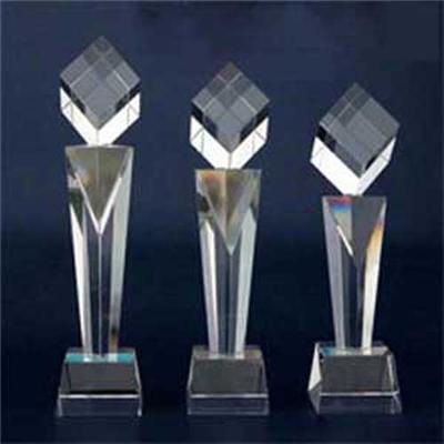 K9 Blank Crystal Cube Award
