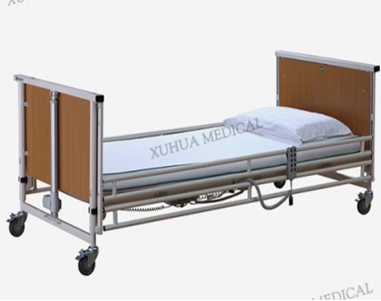 Five Functions Wooden Electric Super low Bed for Homecare Model: XH-JJ-A