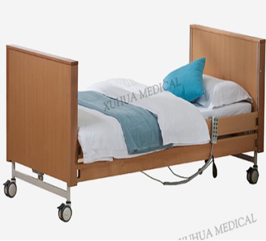 Hospital Furniture Five Functions Wooden Electric Homecare Bed, Foldable type Model: XH-JJ-B
