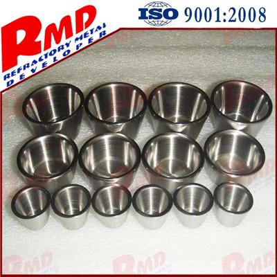 High Melting Point Precision Polished Customized Tungsten Crucibles Part by Drawing