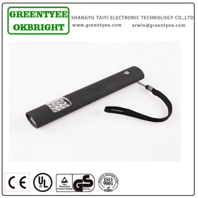 Stick-like Durable High Power BLACK ABS Handheld Flashlight Portable Work Lights