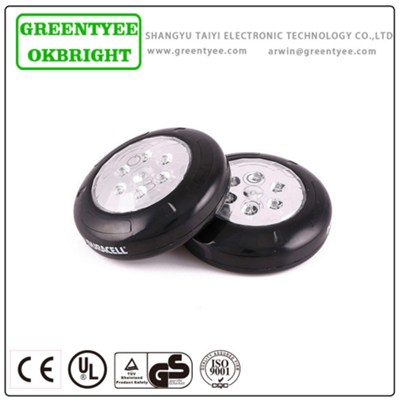 Hot Selling Top Quality Promotional Stick Round Mini LED Push Button Halogen Stick Work Light
