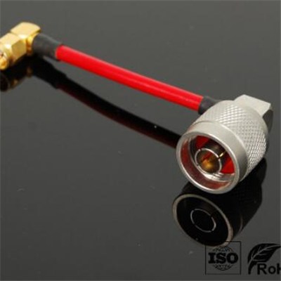 Cable Connection, SMA Connector RF connector N right angle plug to SMA right angle plug