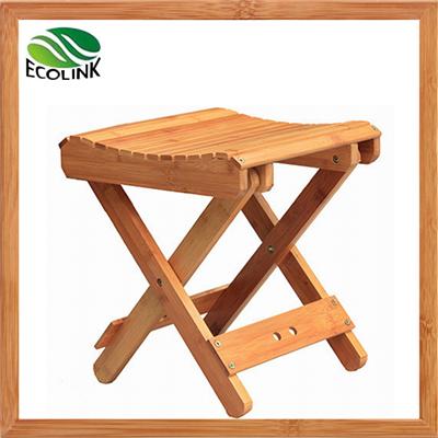 Multifunctional Foldable Natural Bamboo Step Stool For Toddlers Fishing Garden Shower