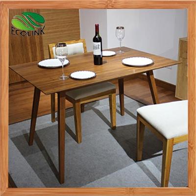 Solid Bamboo Wood Dining Room Furniture Dining Table Chair Set