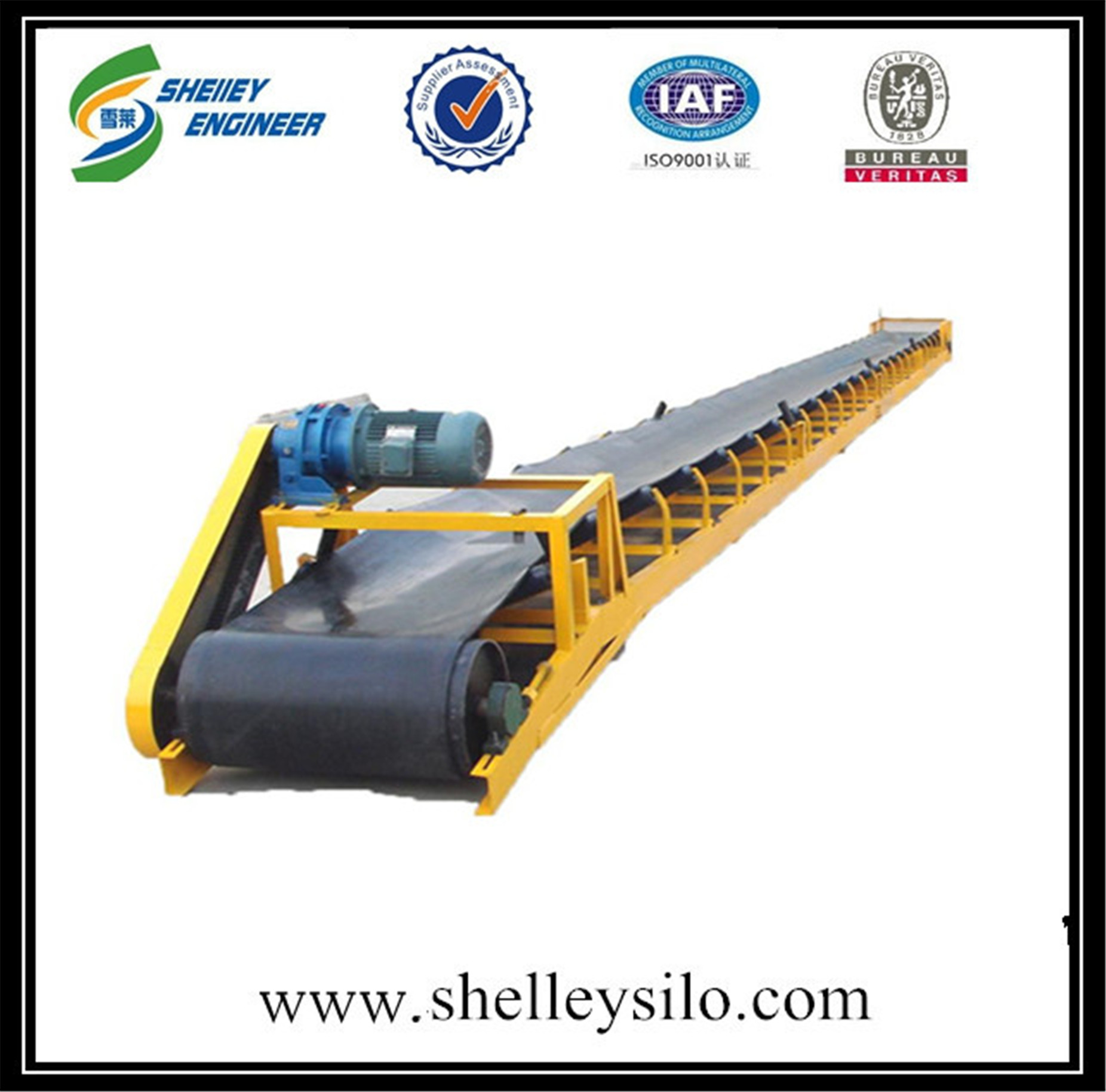 Rubber belt conveyor system for sale 