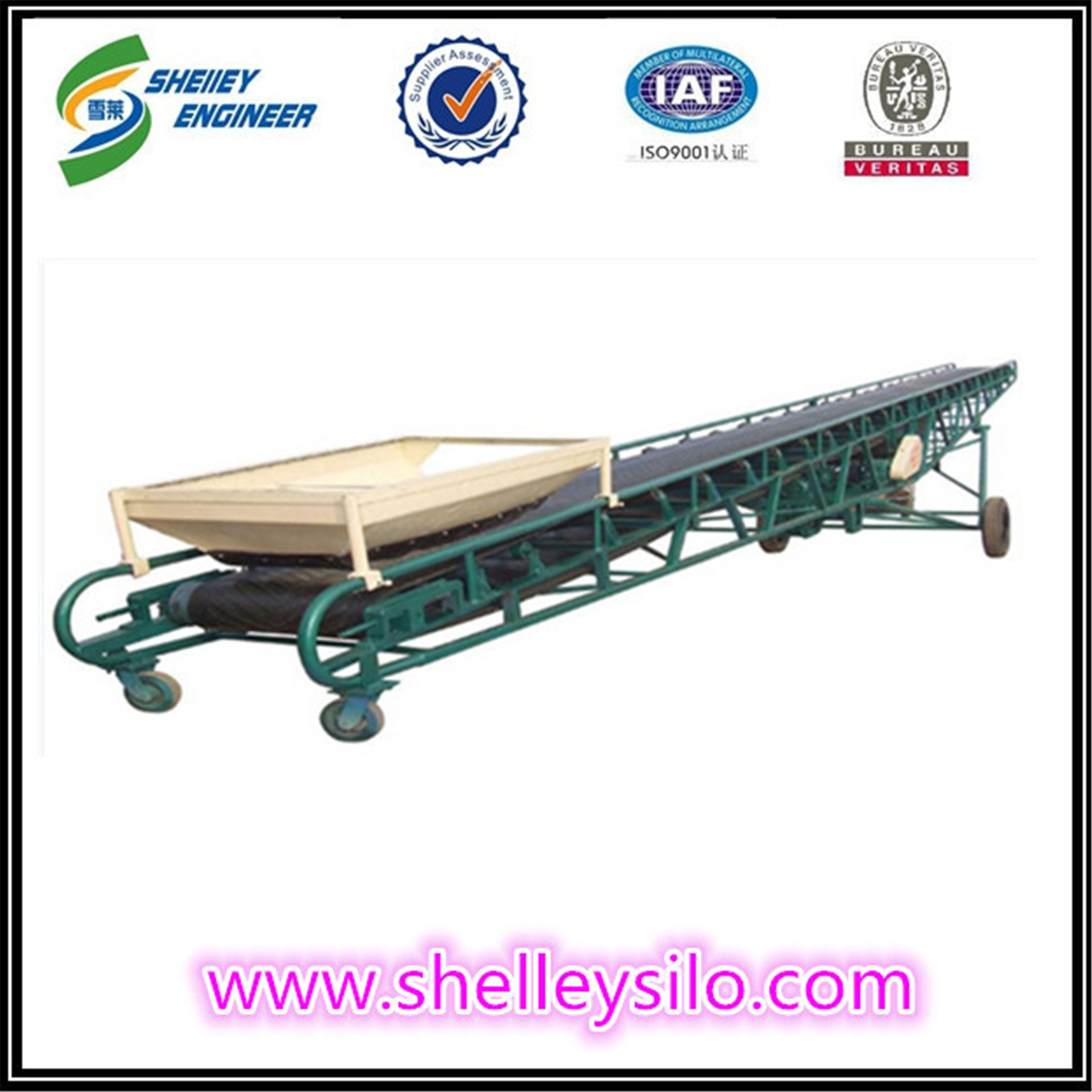 rubber used grain belt conveyor system cost 