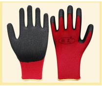 13gauge polyester latex palm coated safety working glove