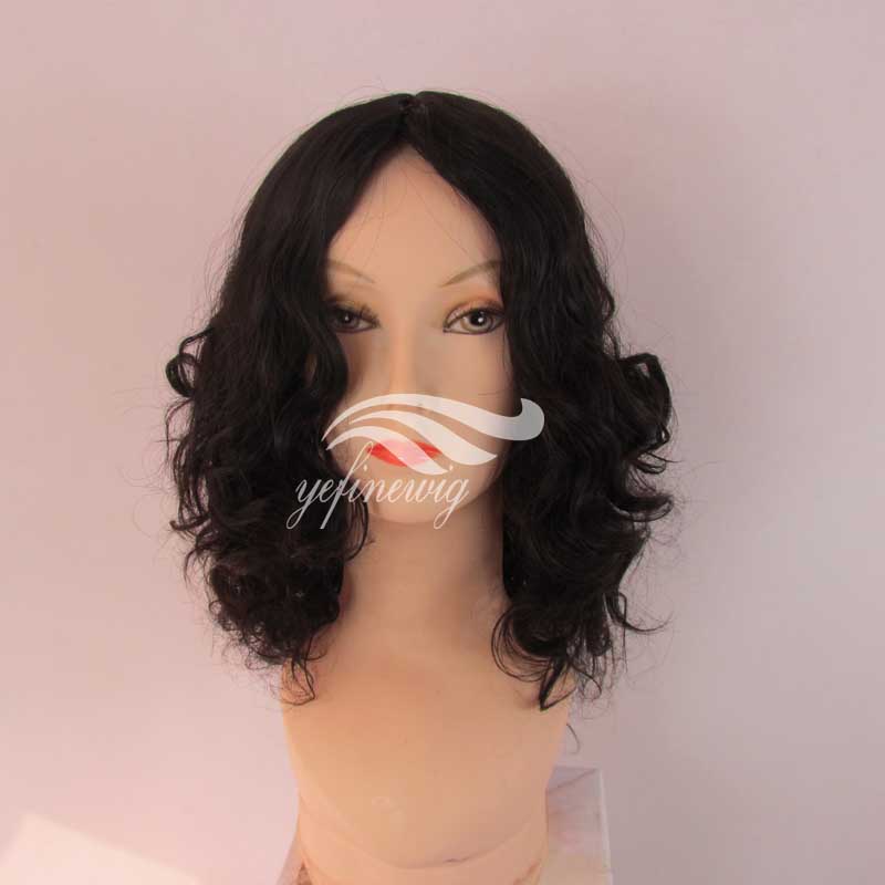 Full Handtied Velvet Cap Short Remy Human Hair Wigs for Women