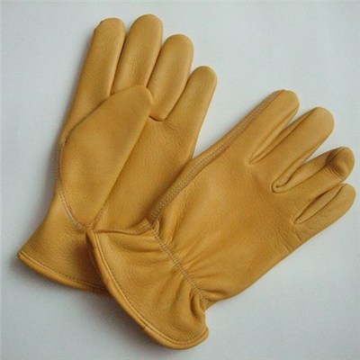 Cow Leather Working Gloves / Driving Gloves / Motorcycle Gloves
