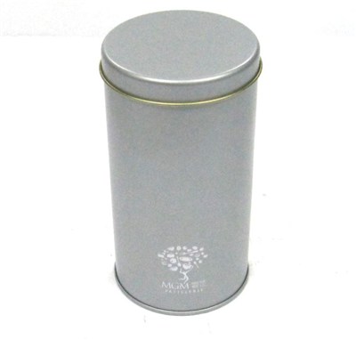 Middle Round Coffee Tea Sliver Varnish Tin Cans