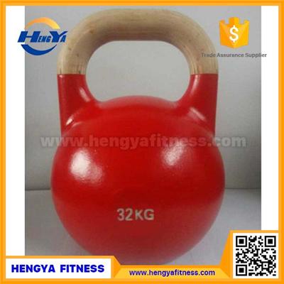 New Type Wooden Handle Competition Kettlebell