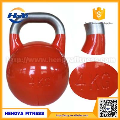 Wholesale Gym Equipment Crossfit Stainless Steel Handle Competition Kettlebell
