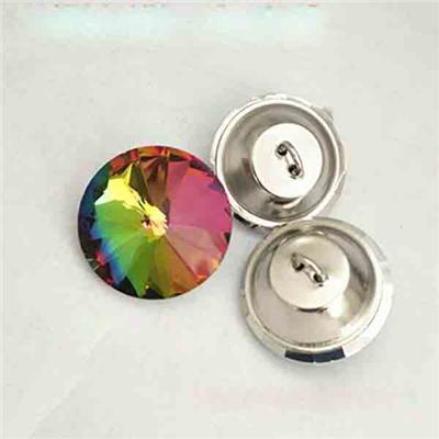 Colored Glass Buttons For Home Decoration