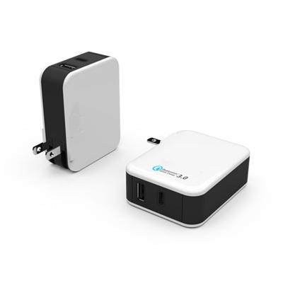 Dual Port Type-c And Qc 3.0 Quick Wall Charger