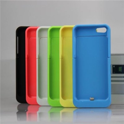 Power Bank 2200mAh Plastic Battery Case For IPhone 5 5S 5C , Portable Power Case Charger For Iphone 5 5S 5C