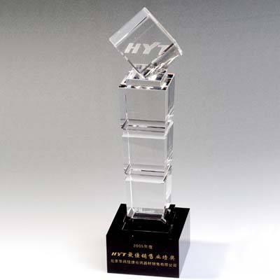 Excellence Crystal Employee Award For Company Gifts