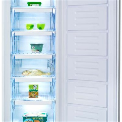 55cm white single door freezer
