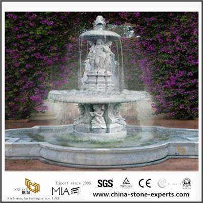 Classical Marble Carved Water Garden Fountain For Outdoor Decoration