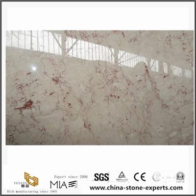 Polished Rosalia Pink Stone Marble Slab For Wall & Floor Design