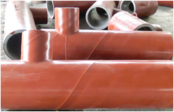steel pipe with cast basalt lining