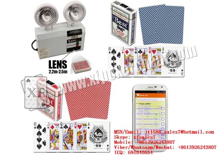 XF Best 555 Paper Playing Cards With Invisible Ink Markings And Bar-Codes For Invisible UV Lenses And Poker Readers / Watch scanner / Lighter scanner / marked cards / invisible ink / points / perspect