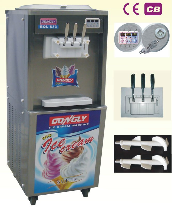 Gongly BQL-S33-2 Machine a glaces italienne big production capacity soft ice cream machine