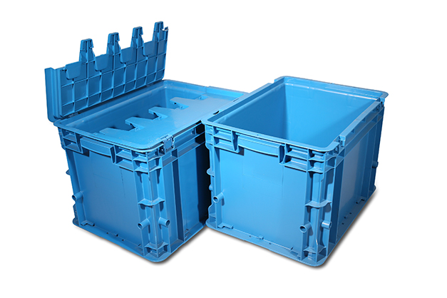 Plastic distribution containers for storage and moving