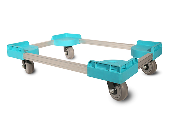 Durable mobile dolly for plastic storage box, crates, containers