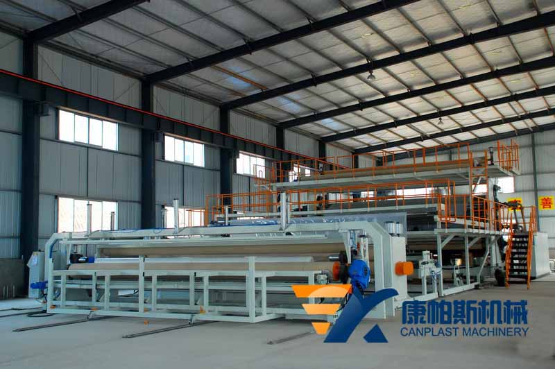 Waterproof coiled membrane production line