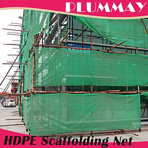 polyethylene green scaffolding safety net debris net on constrctuion
