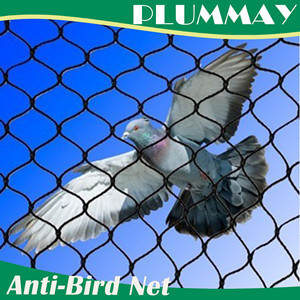 Plastic black HDPE extrude anit bird netting anti animal net