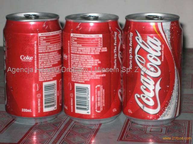 Soft Drinks Coca - Soft drink Cola can 330ml