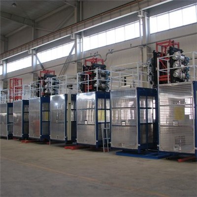 SC200/200 Twin Cage Rack and Pinion Hoist with Middle/high Speed