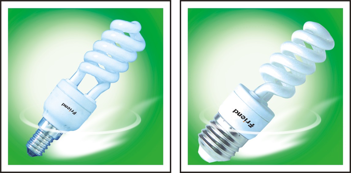 Half-Spiral Energy Saving Lamp 