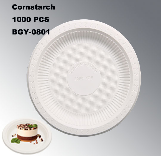 Новый материал Cornstarch Eco-Friendly Китай сделал одноразовые тарелки 8 дюймов