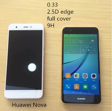 2.5D edge full cover 9H tempered glass screen protector for Huawei Nova