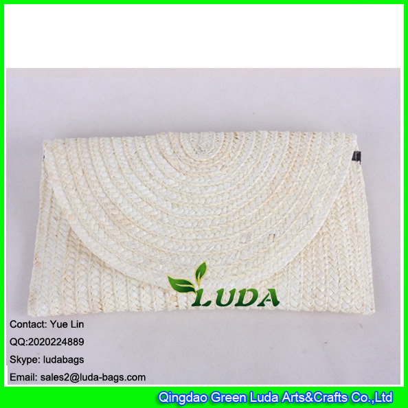 LDMC-125 white clutch bag wholesale lady straw handbags