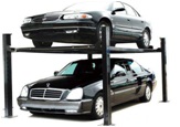 Four Post Home Used Hydraulic Parking car lift For Home Garage