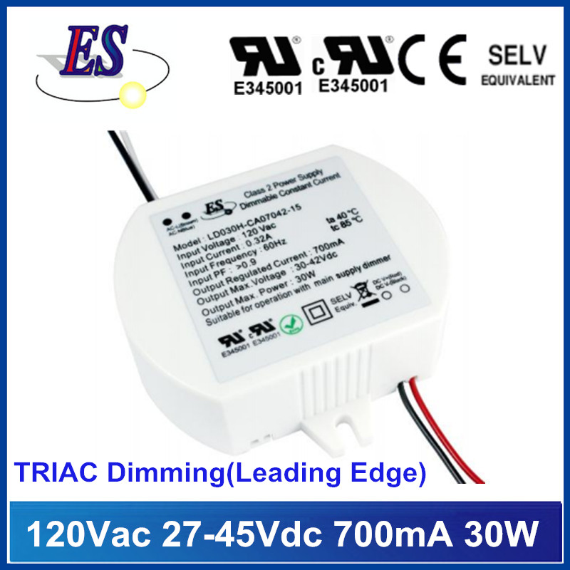 30W LED Driver with TRIAC/ELV Dimmer,Leading/Trailing Edge Dimming
