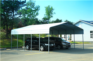 WEATHERFAST TWO-CAR STEEL SHELTER 22'X24'