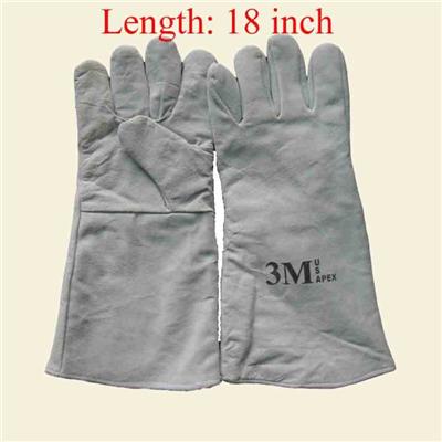 High Quality For Duty Work Leather Welding Gauntlet Gloves