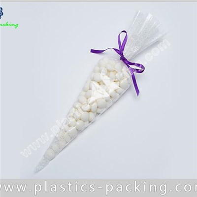 Small Cone Shaped Plastic Bags OPP Cello Cone Bags Suppliers BOPP Clear Cone And Shaped Film Bags
