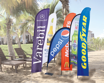 high quality Customized outdoor using beachflag Classic for advertising