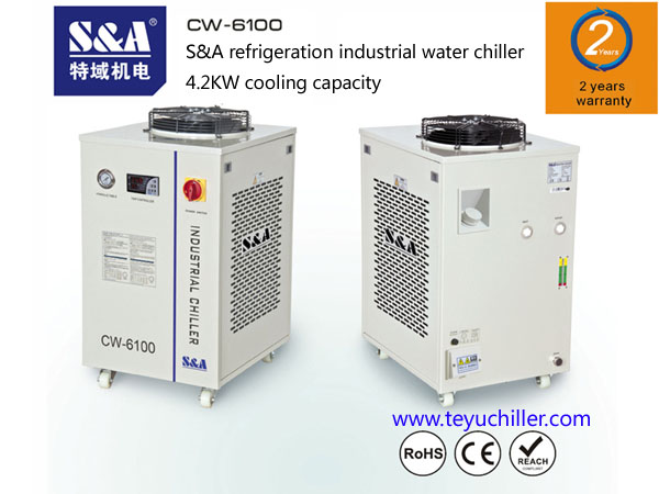 S&A water chiller for laser machines and CNC milling machines