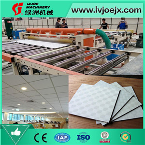 Gypsum Board Ceiling Tile Cutting, Edge Sealing, Packaging Machine for Lamination Line