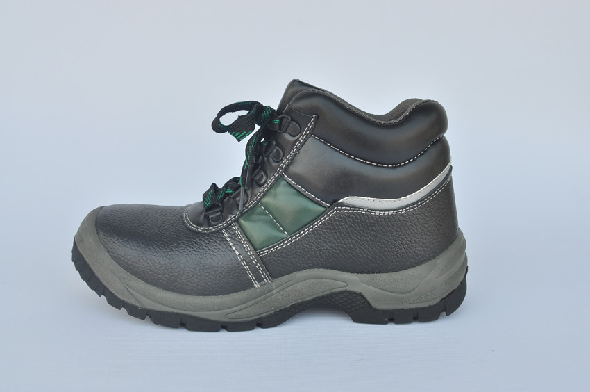 PU injection high cut safety shoes and genuine leather safety shoes and logistics safety shoes WXHC-P003